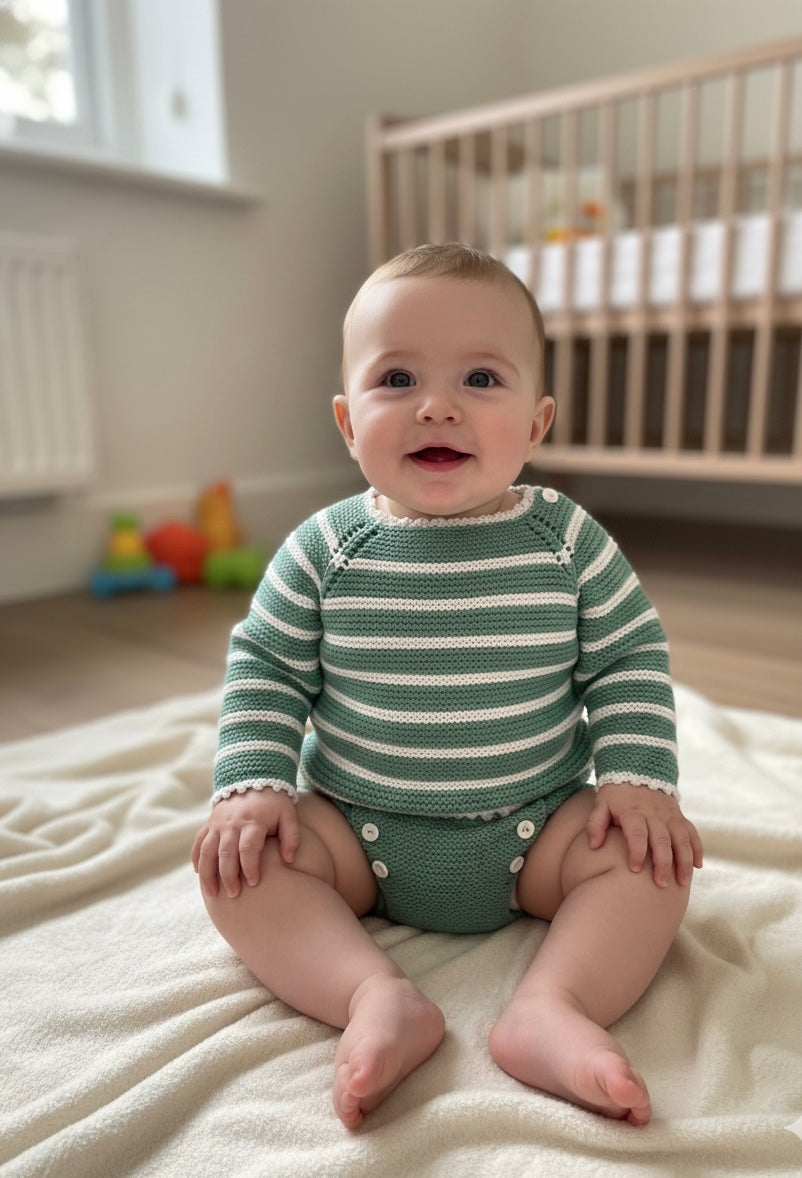 Conjunto de rayas jersey