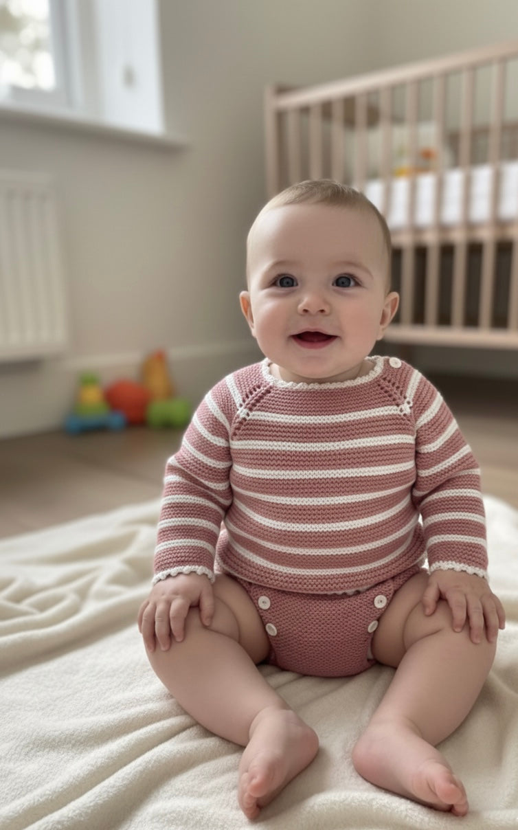 Conjunto de rayas jersey