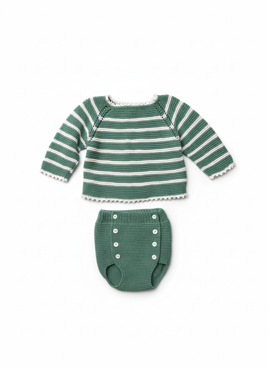 Conjunto de rayas jersey